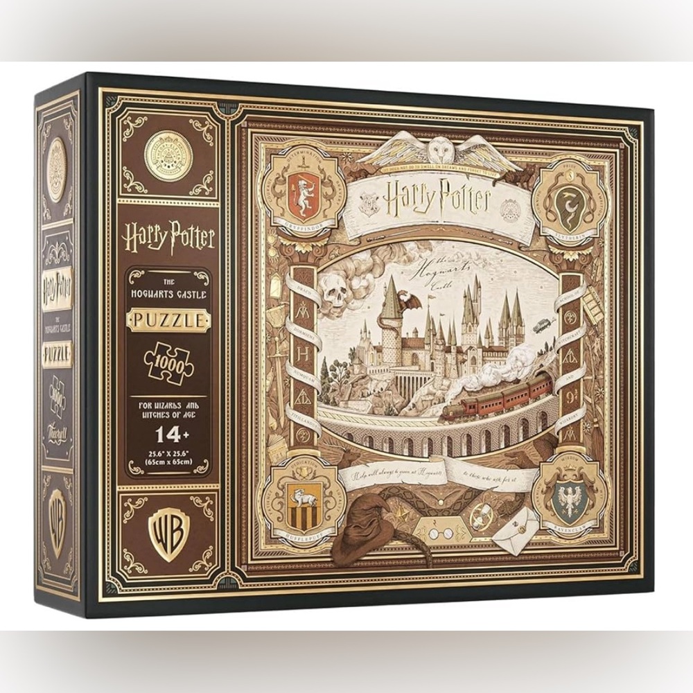 Harry Potter Theory11 Warner Bros. Hogwarts Castle Puzzle Brown and Gold new - Picture 2 of 4